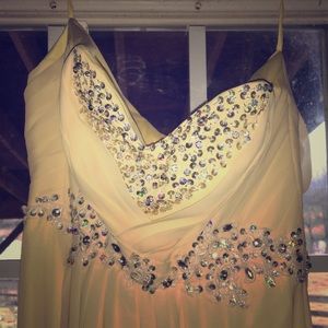 Light yellow formal gown
